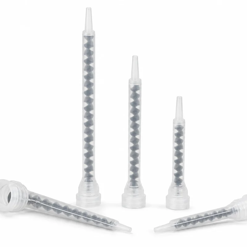 Static mixing nozzles for acrylic cartridges
