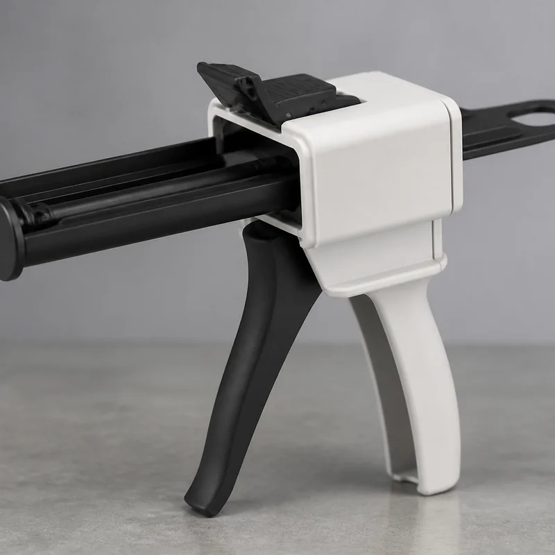 Compact portable adhesive gun