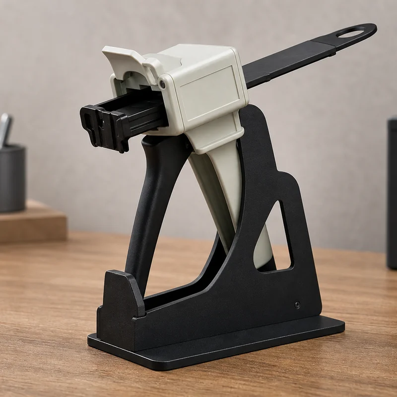 Benchtop adhesive gun stand