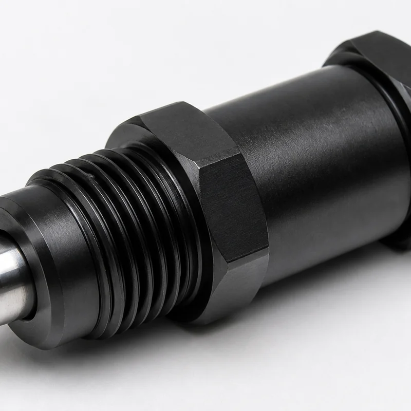 Heavy duty spring plunger fitting