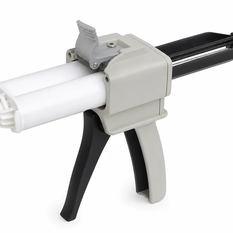 Adhesive dispenser guns