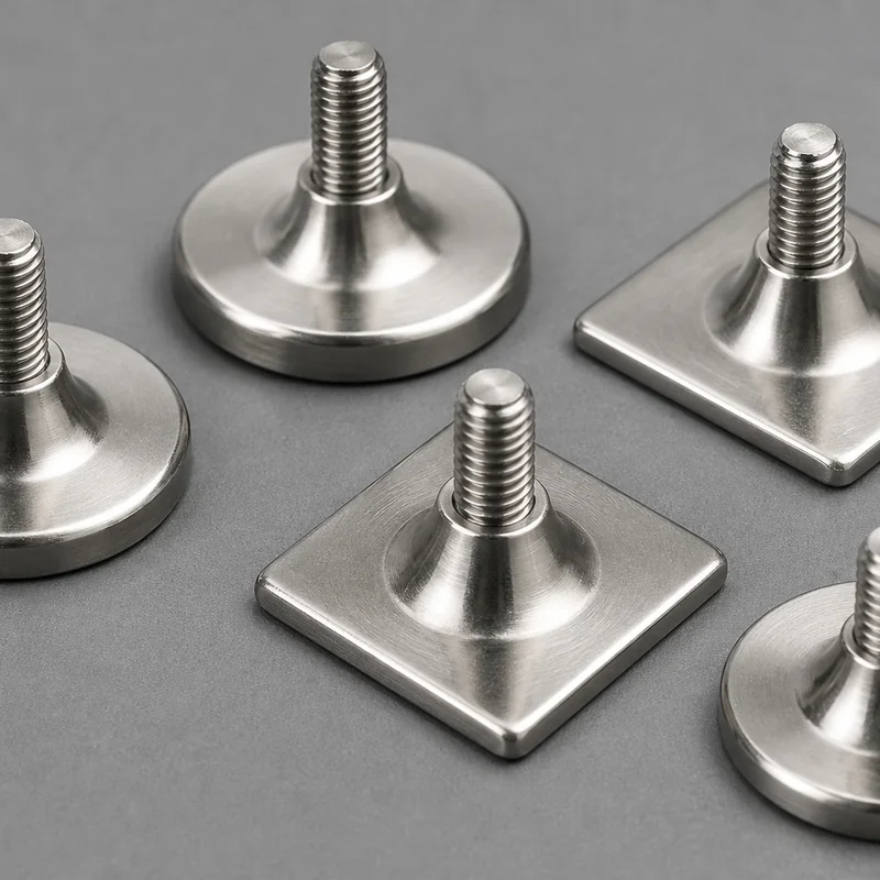 Adhesive bonded stud fittings