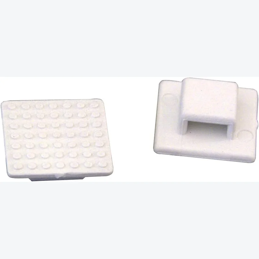 Weld Mount AT-3 small white nylon wire tie mount quantity fifty