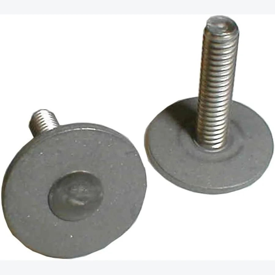 Weld Mount 0.75 inch tall stainless panel stud with 0.62 inch base