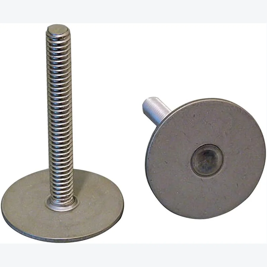 Weld Mount 142024 1.5 inch stainless stud quarter twenty threads ten pack